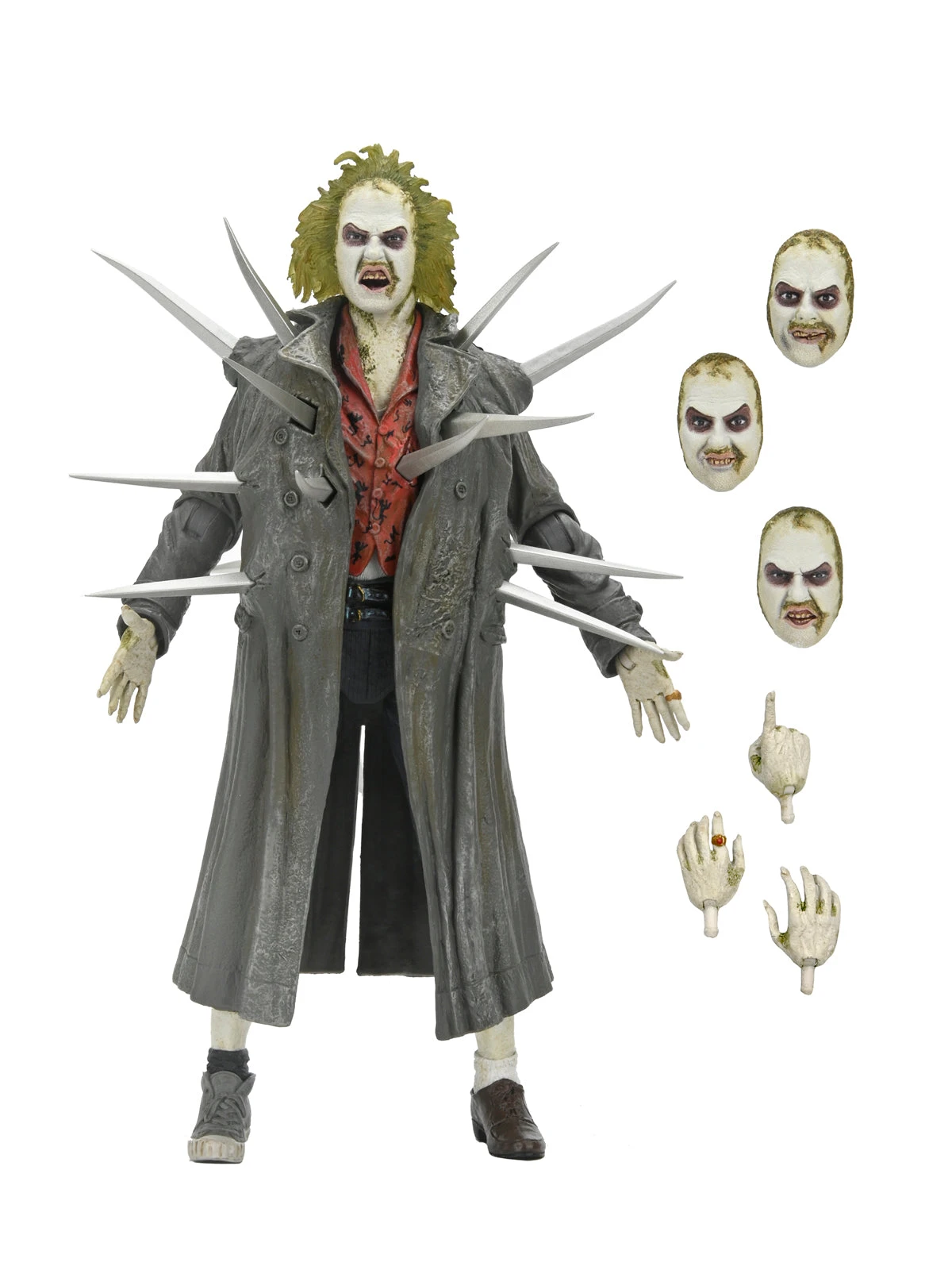 Beetlejuice 1988 Trenchcoat W Spikes 7" Action Figure With Dante's Inferno Room Deluxe Set - Beetlejuice - NECA Collectibles 4 Beetlejuice 1988 Trenchcoat W Spikes 7" Action Figure With Dante's Inferno Room Deluxe Set - Beetlejuice - NECA Collectibles - Image 2