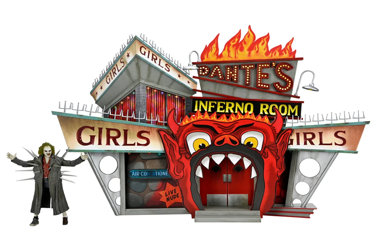 Beetlejuice 1988 Trenchcoat W Spikes 7" Action Figure With Dante's Inferno Room Deluxe Set - Beetlejuice - NECA Collectibles 3 Beetlejuice 1988 Trenchcoat W Spikes 7" Action Figure With Dante's Inferno Room Deluxe Set - Beetlejuice - NECA Collectibles