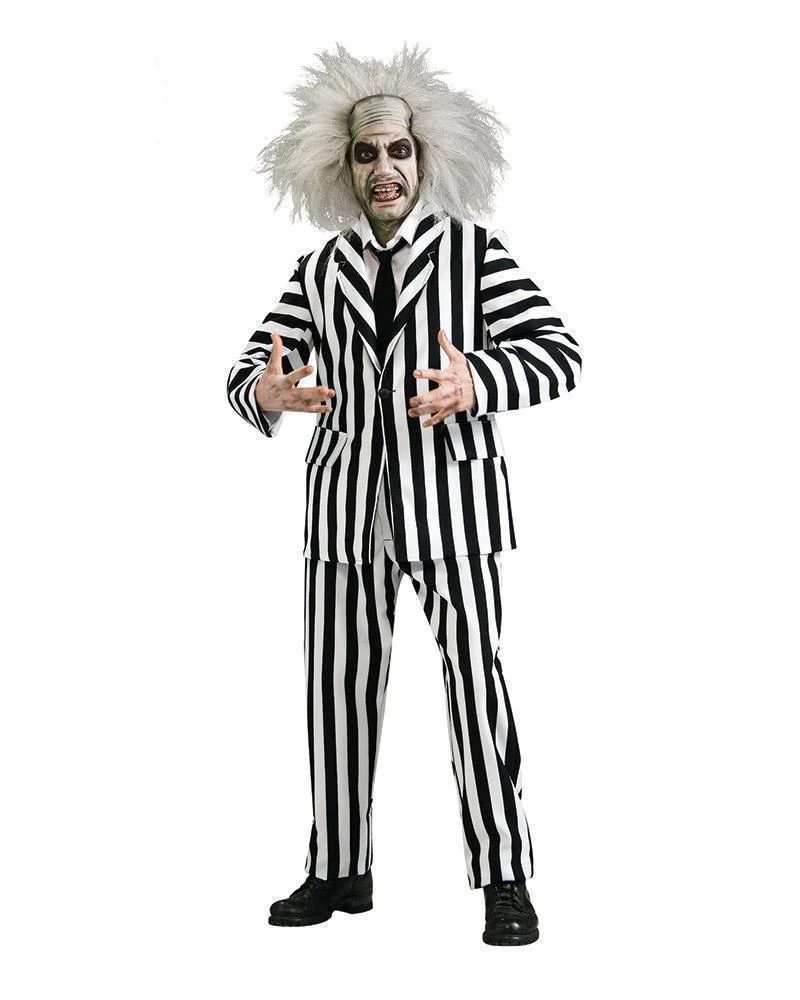 Beetlejuice Collector's Edition Costume For Adults - Beetlejuice 3 Beetlejuice Collector's Edition Costume For Adults - Beetlejuice