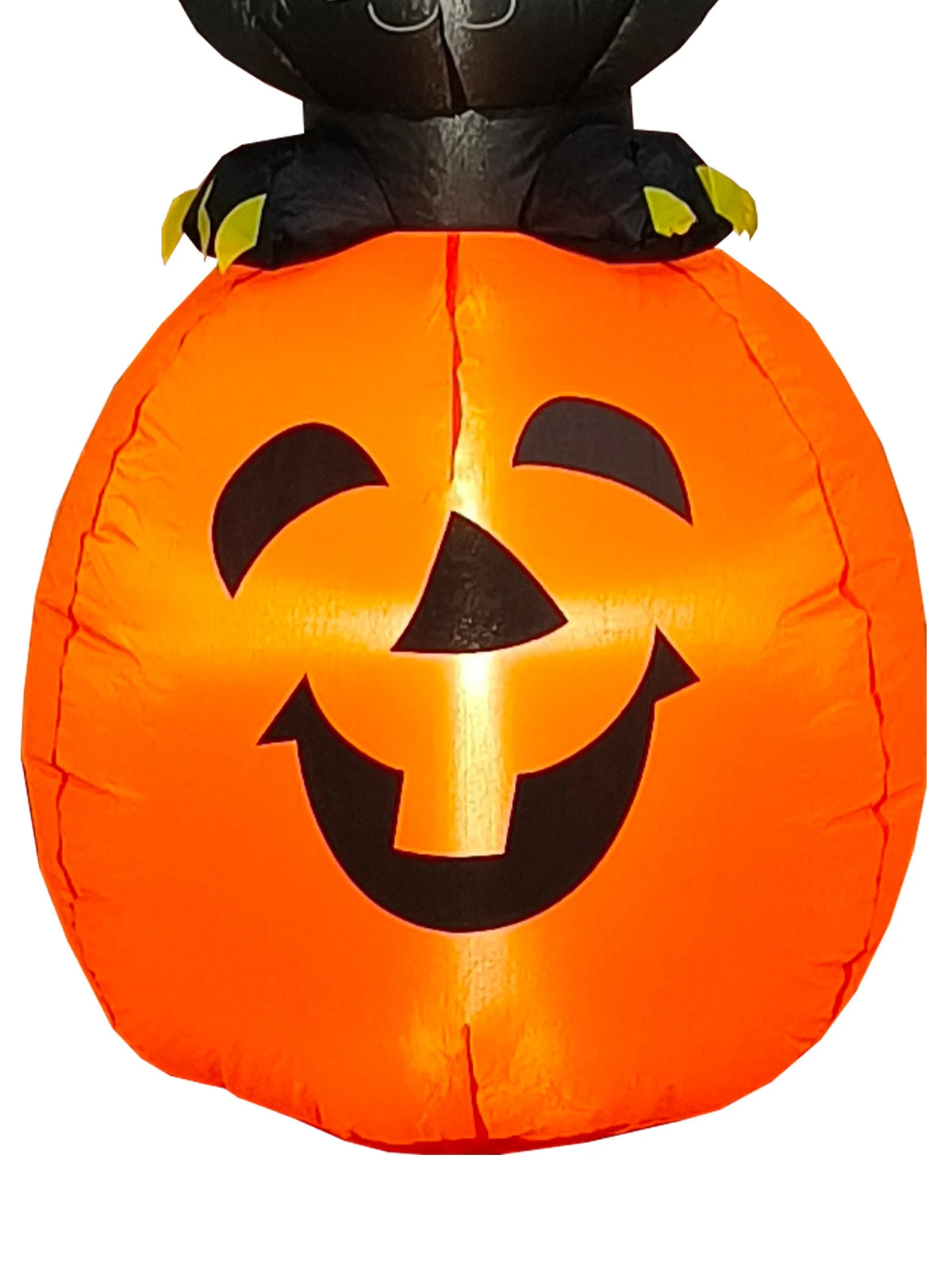 Black Cat On Pumpkin 4-Foot-Tall Inflatable Lawn Prop 5 Black Cat On Pumpkin 4-Foot-Tall Inflatable Lawn Prop - Image 3