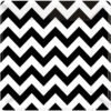 AMSCAN Black And White Chevron 10" Luncheon Plate - Pack Of 18