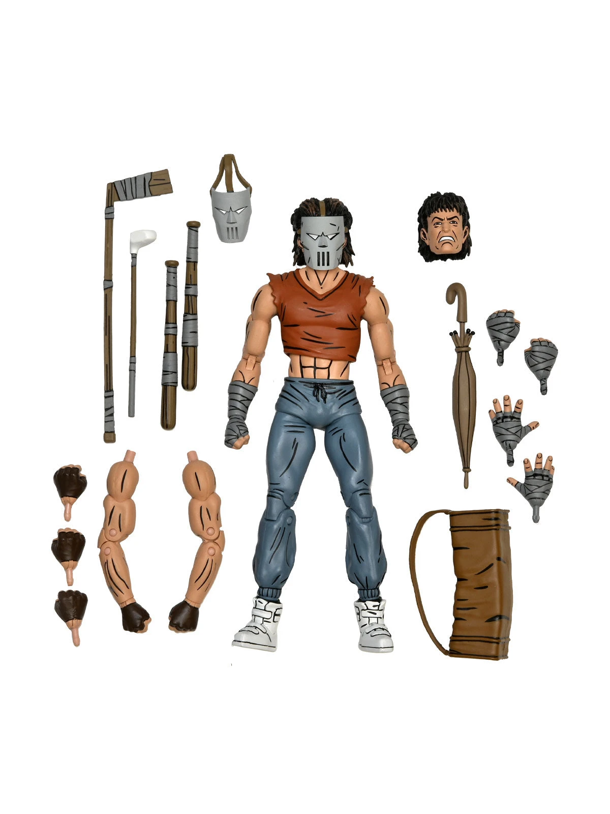 Casey Jones In Red Shirt - 7” Scale Action Figure - Teenage Mutant Ninja Turtles: Mirage Comics - NECA Collectibles 3 Casey Jones In Red Shirt - 7” Scale Action Figure - Teenage Mutant Ninja Turtles: Mirage Comics - NECA Collectibles