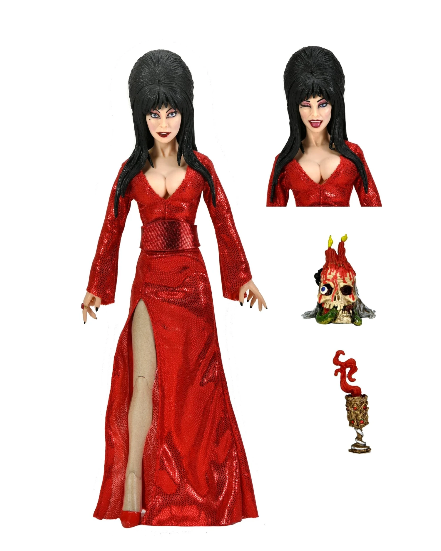 Elvira Red, Fright, And Boo - 8” Clothed Action Figure - Elvira - NECA Collectibles 3 Elvira Red, Fright, And Boo - 8” Clothed Action Figure - Elvira - NECA Collectibles