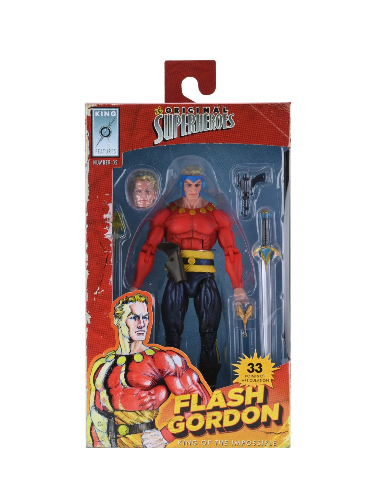 Flash Gordon - King Features 7” Action Figure - Flash Gordan - NECA Collectibles 11 Flash Gordon - King Features 7” Action Figure - Flash Gordan - NECA Collectibles - Image 9