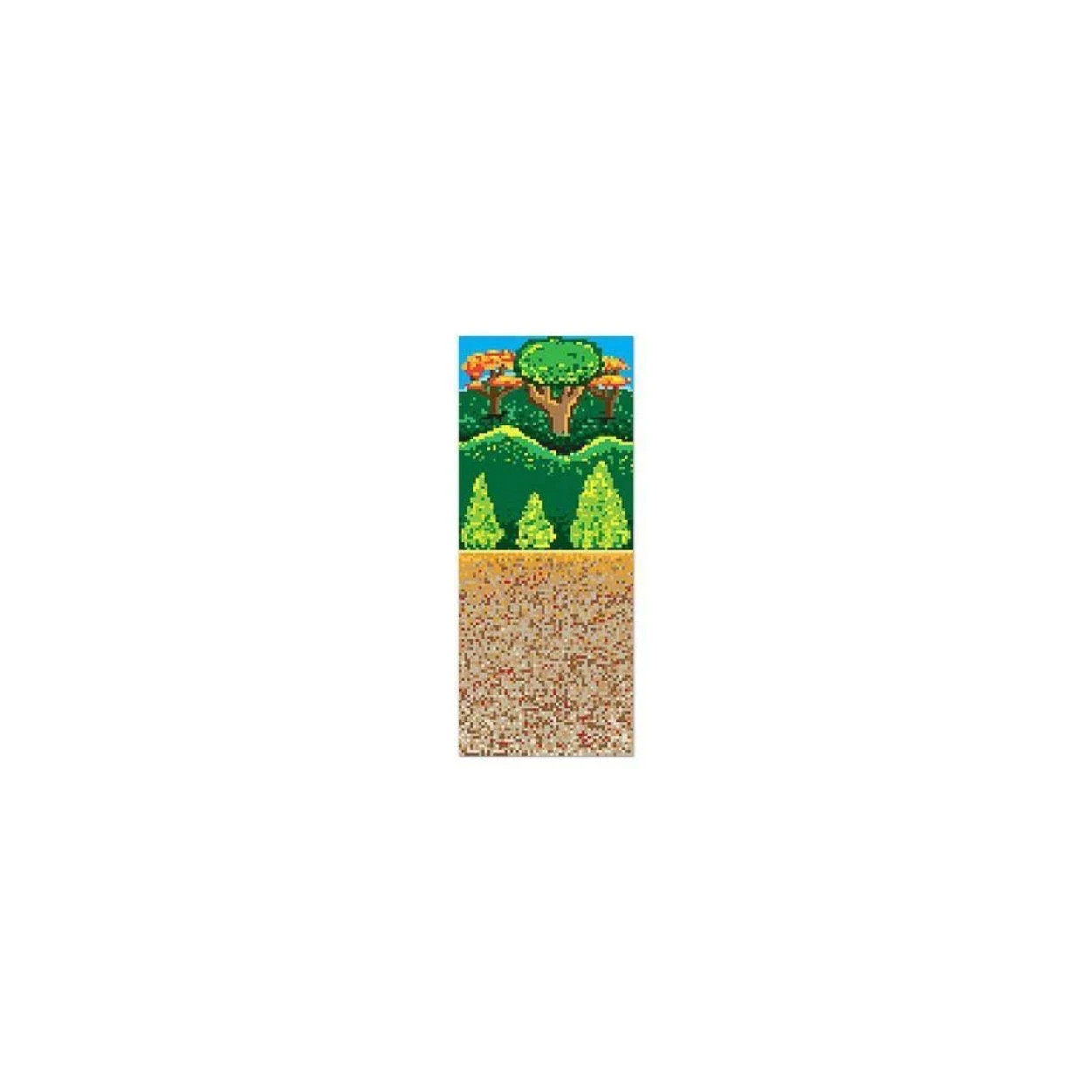Forest 8-bit Backdrop Wall Decoration 3 Forest 8-bit Backdrop Wall Decoration