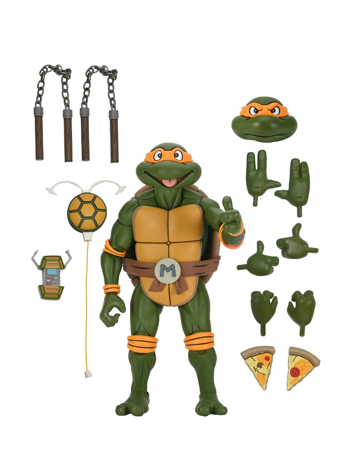 Michelangelo Cartoon Giant Size - 1/4 Scale Action Figurine - Teenage Mutant Ninja Turtles - NECA Collectibles 3 Michelangelo Cartoon Giant Size - 1/4 Scale Action Figurine - Teenage Mutant Ninja Turtles - NECA Collectibles