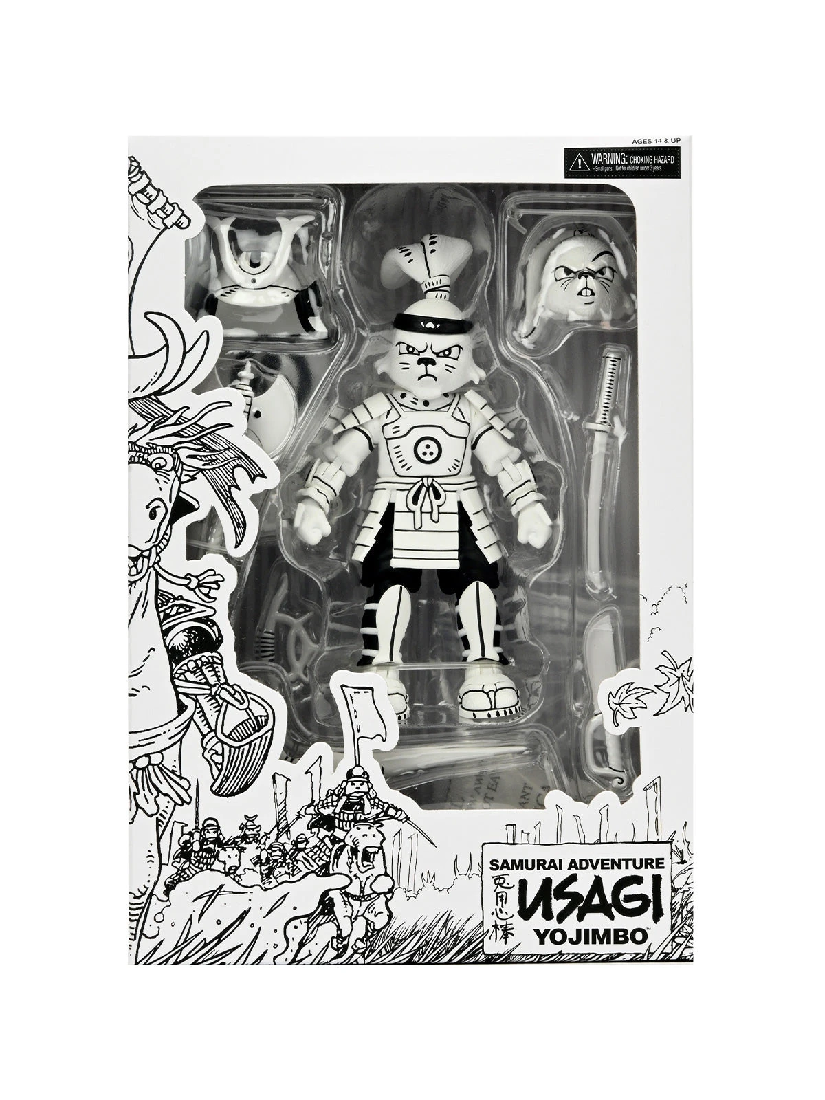 Samurai Usagi Yojimbo Black And White - 7" Scale Action Figure - Usagi Yojimbo - NECA Collectibles 8 Samurai Usagi Yojimbo Black And White - 7" Scale Action Figure - Usagi Yojimbo - NECA Collectibles - Image 6