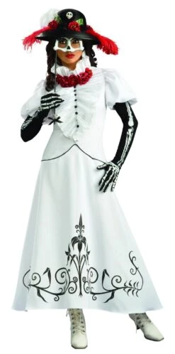 Skeleton Bride Collector's Edition Costume For Adults