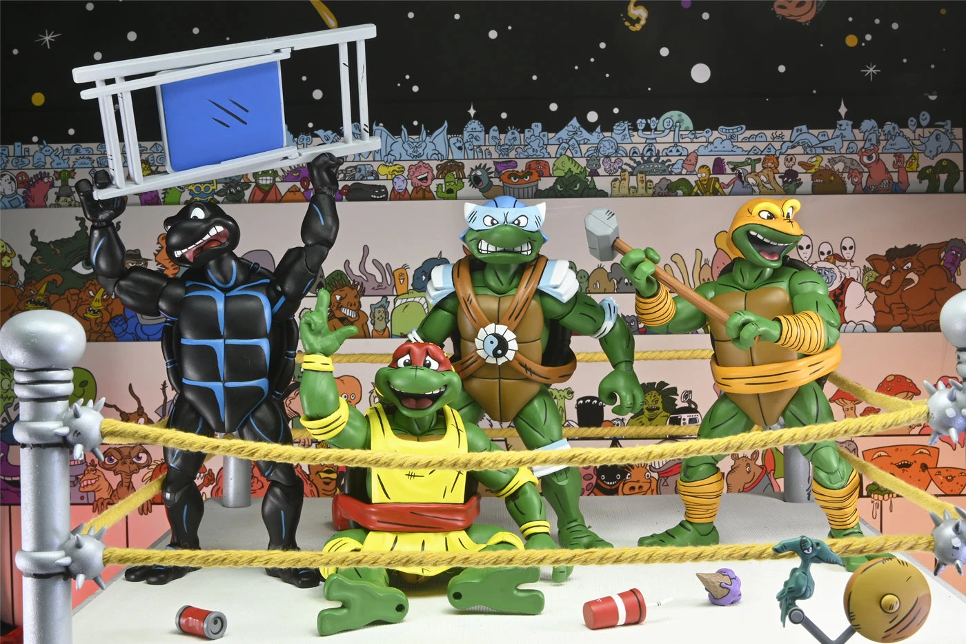 Stump Wresting Turtles 4 Pack - 7" Scale Action Figure - Teenage Mutant Ninja Turtles (Archie Comics) - NECA Collectibles 9 Stump Wresting Turtles 4 Pack - 7" Scale Action Figure - Teenage Mutant Ninja Turtles (Archie Comics) - NECA Collectibles - Image 7