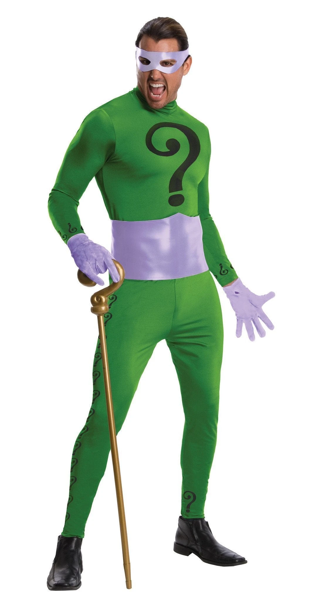 The Riddler 1966 Collector's Edition Costume For Adults - DC Comics 3 The Riddler 1966 Collector's Edition Costume For Adults - DC Comics