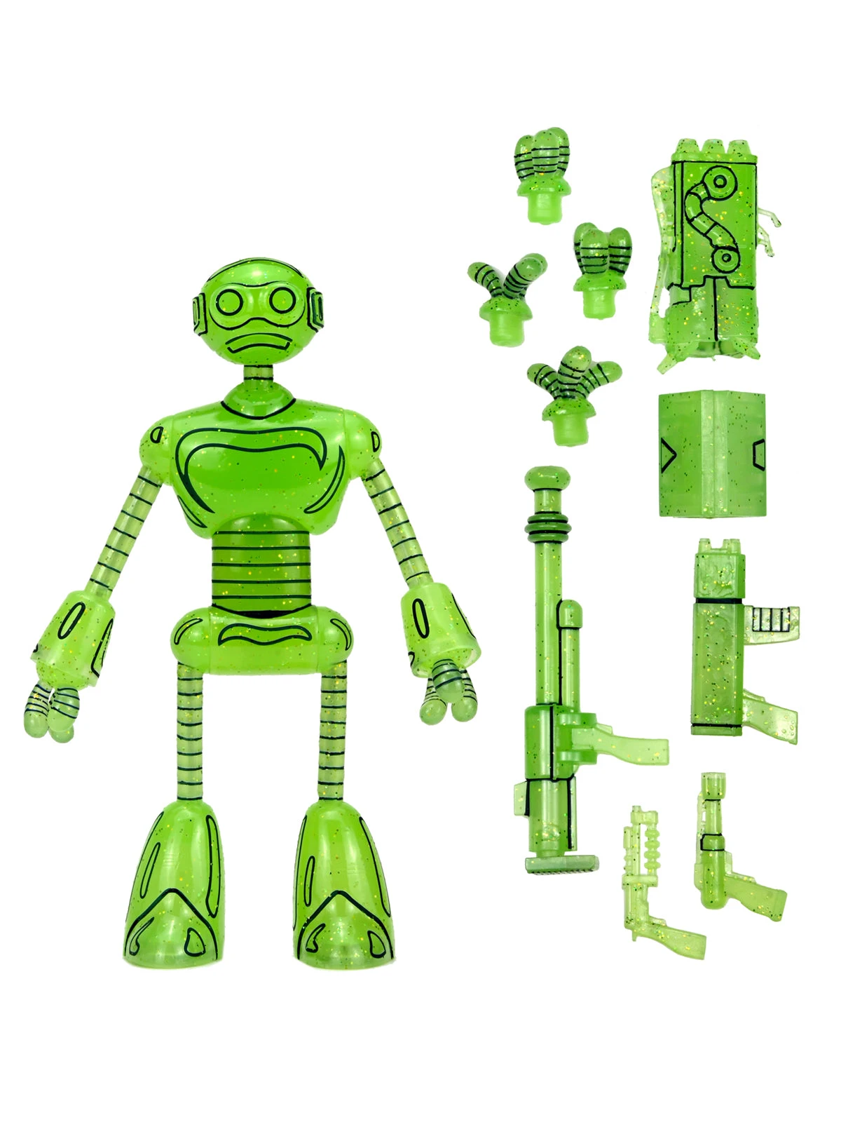 Transmat Fugitoid GID - 7" Scale Action Figure - Teenage Mutant Ninja Turtles (Mirage Comics) - NECA Collectibles 3 Transmat Fugitoid GID - 7" Scale Action Figure - Teenage Mutant Ninja Turtles (Mirage Comics) - NECA Collectibles