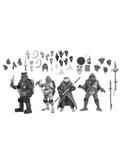 Turtles Black & White 4-Pack - 7" Action Figures - Teenage Mutant Ninja Turtles X Universal Monsters - NECA Collectibles