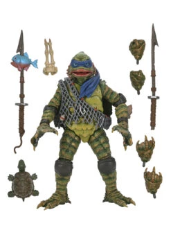 Ultimate Leonardo As The Creature From The Black Lagoon - 7" Action Figurine - Teenage Mutant Ninja Turtles X Universal Monsters - NECA Collectibles