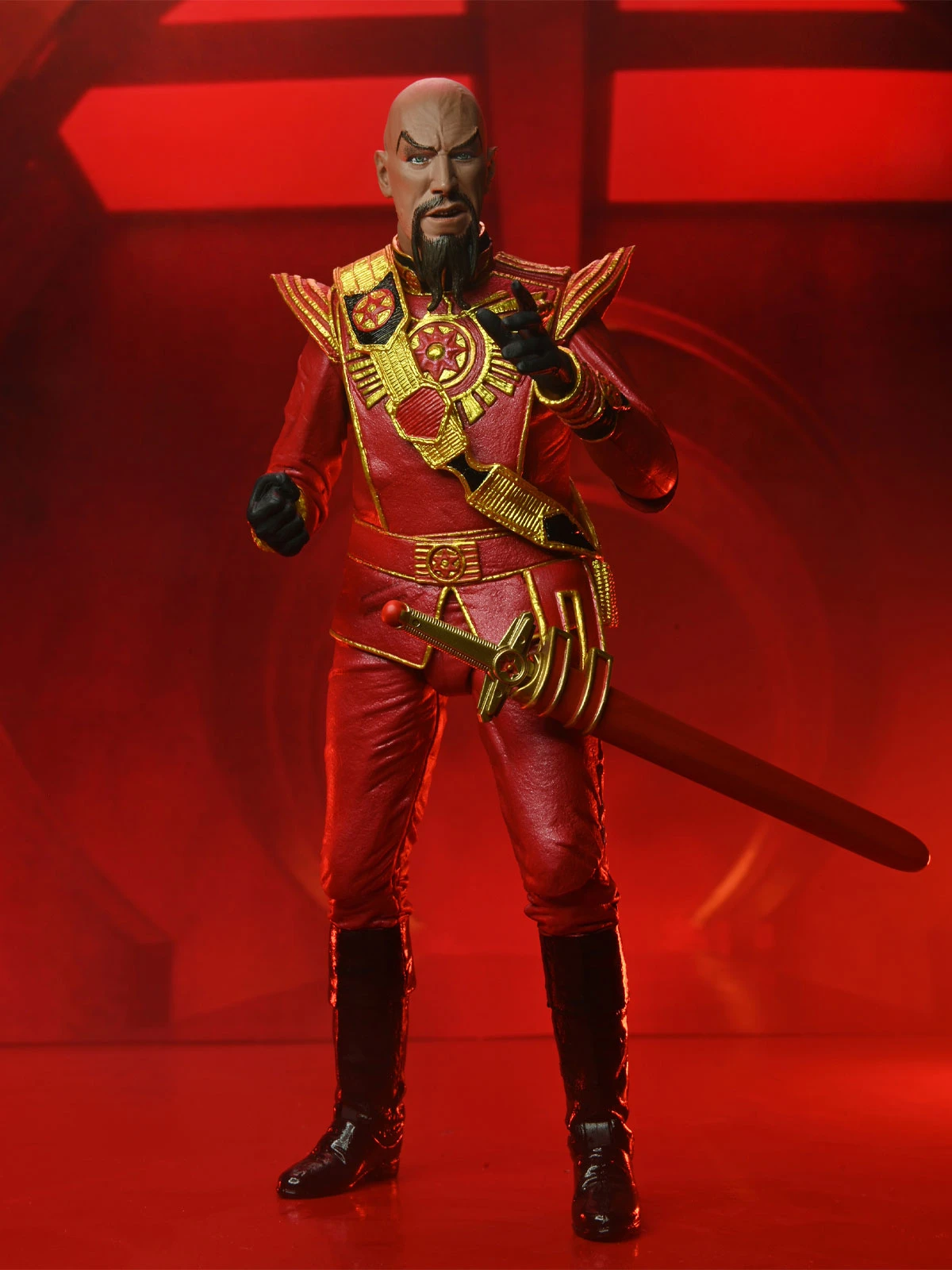 Ultimate Ming (Red Military Outfit) - King Features 7” Action Figure - Flash Gordan 1980 - NECA Collectibles 4 Ultimate Ming (Red Military Outfit) - King Features 7” Action Figure - Flash Gordan 1980 - NECA Collectibles - Image 2