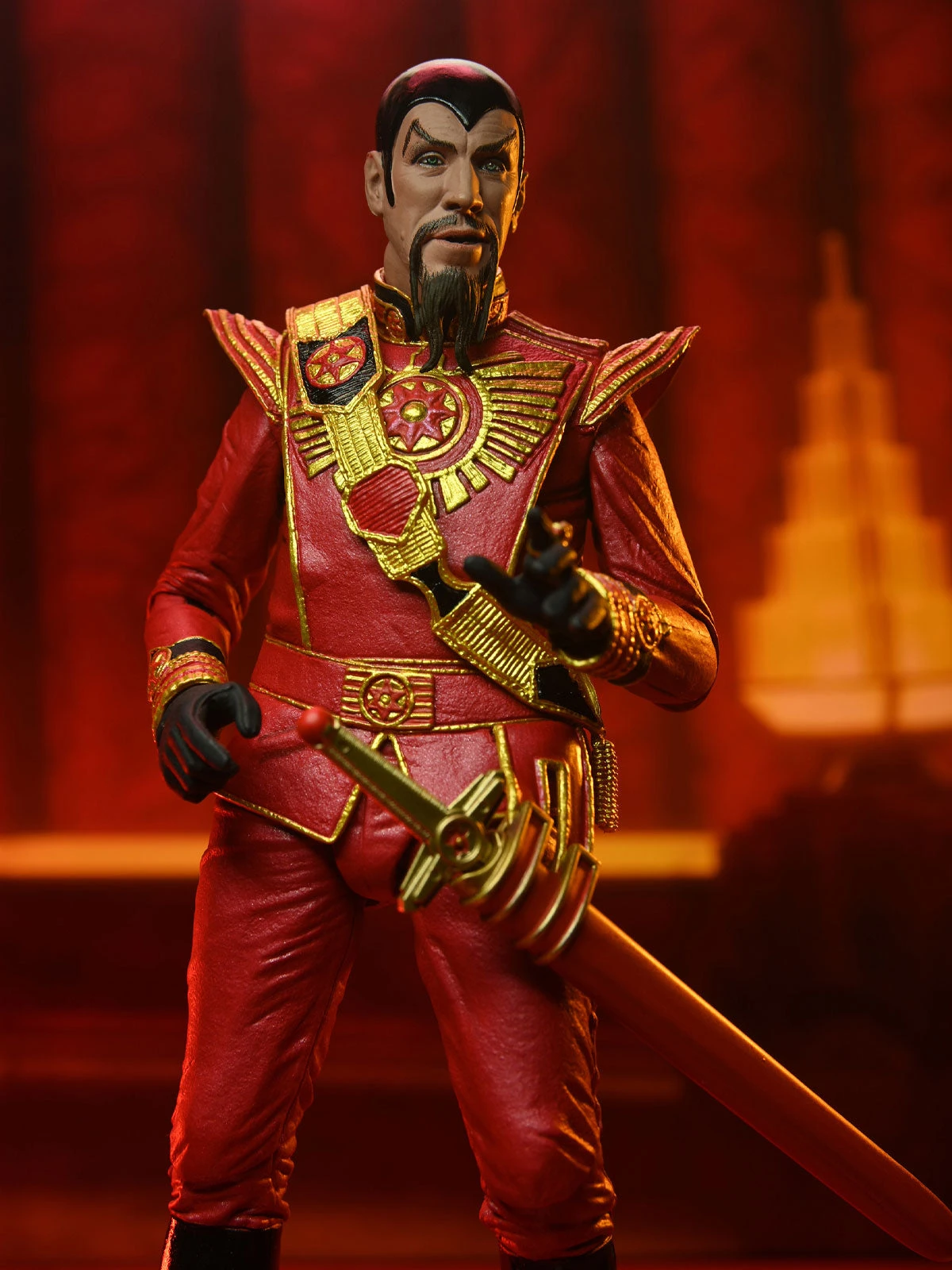 Ultimate Ming (Red Military Outfit) - King Features 7” Action Figure - Flash Gordan 1980 - NECA Collectibles 5 Ultimate Ming (Red Military Outfit) - King Features 7” Action Figure - Flash Gordan 1980 - NECA Collectibles - Image 3