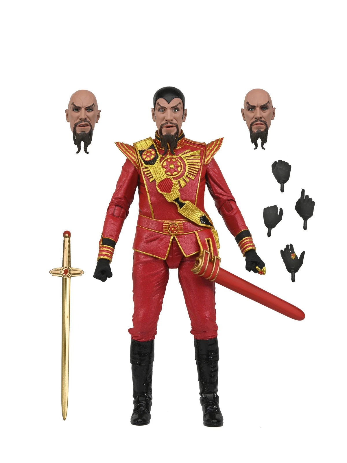 Ultimate Ming (Red Military Outfit) - King Features 7” Action Figure - Flash Gordan 1980 - NECA Collectibles 3 Ultimate Ming (Red Military Outfit) - King Features 7” Action Figure - Flash Gordan 1980 - NECA Collectibles